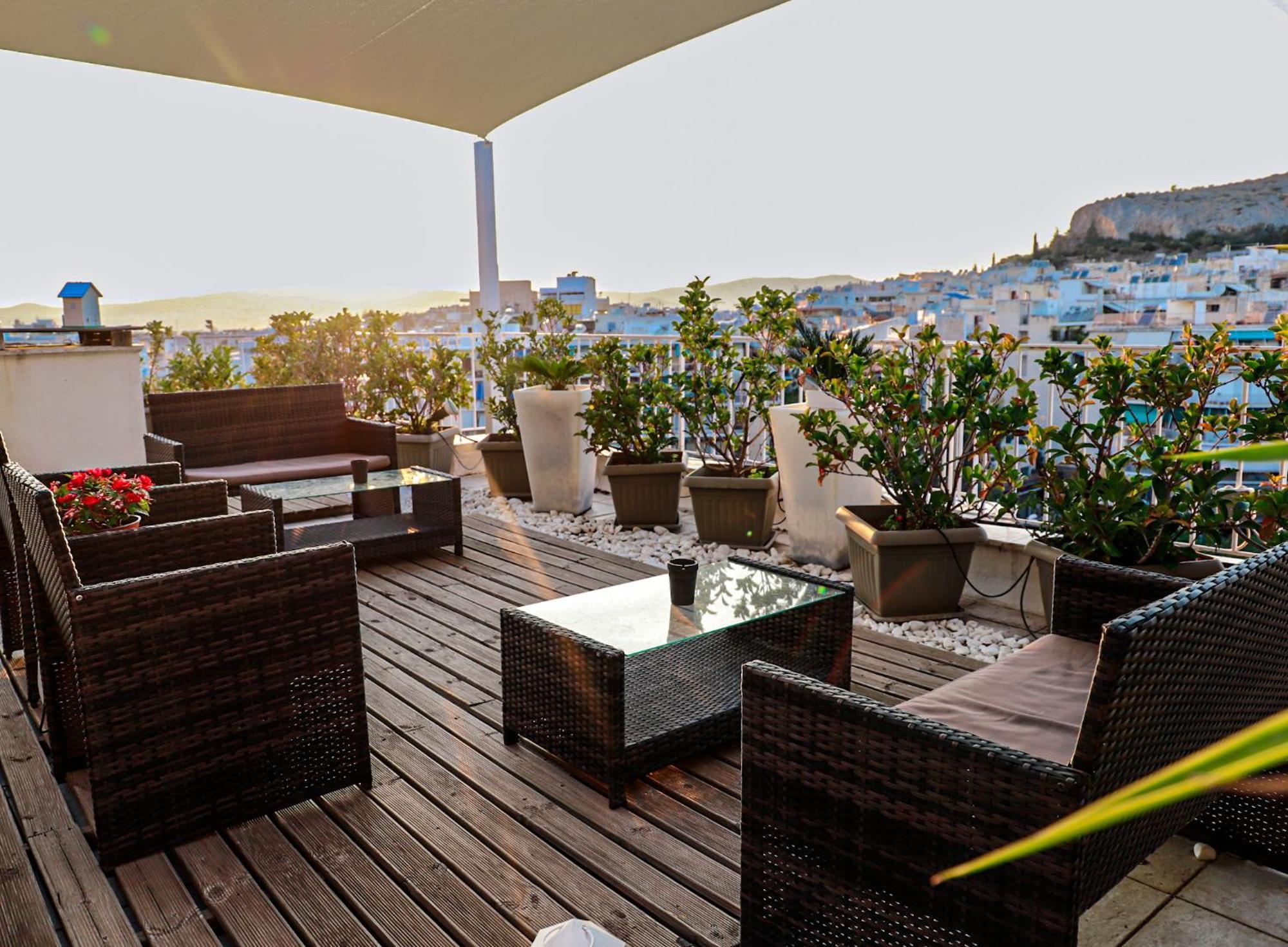 雅典Renovated Studio With Roof Garden Access, 15 M Walk To Acropolis公寓 外观 照片